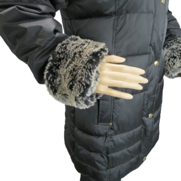Liz Claiborne Warm and Cozy Winter Coat with Faux Fur Trim - Picture 4 of 11